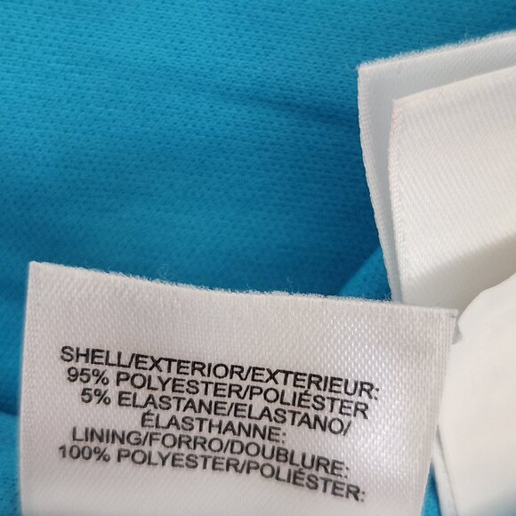 Pappagallo Size XS Blue Yellow Citrus Print Sleeveless Stretch Women's Dress - Picture 7 of 7